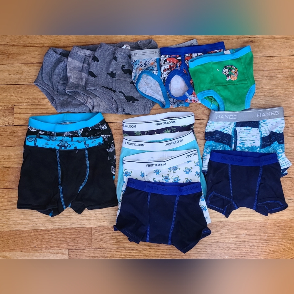 Toddler Boy Underwear 2T, 3T, 4T, 5T assorted sizes